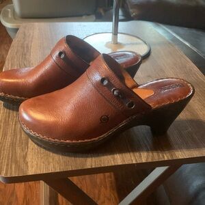 Born Leather Clogs